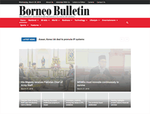 Tablet Screenshot of borneobulletin.com.bn